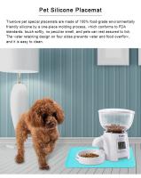 Truelove-alfombrilla de alimentación de silicona para mascotas, manteles individuales impermeables para perros y gatos, cuenco de agua elevado, accesorios para mascotas, protege el suelo, TLX3111 - details 6