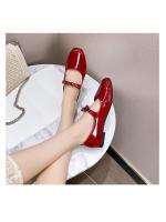 2025 nuevas zapatillas de ballet de boca baja con lazo francés para mujer, zapatos planos de una sola tira - details 4