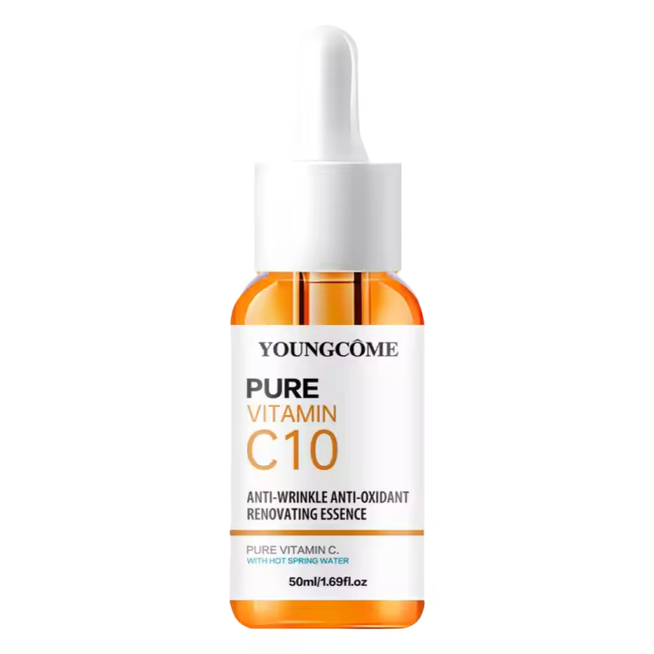 Esencia para el rostro con vitamina C, ácido hialurónico, suero iluminador de piel oscura, líneas finas, reparación hidratante, suero opaco, cuidado de la piel Facial - 1