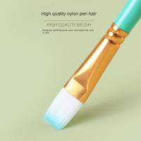 Juego de pinceles para pintar de pelo suave, pinceles de dibujo de acuarela, pintura acrílica al óleo, pincel de nailon profesional, 4/5/6 Uds. - details 2