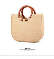 Bolso tejido redondo Pa Half Japan Southeast Asian City Leisure Resort Beach - details 1