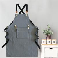Delantal de trabajo ajustable duradero con múltiples bolsillos y bolsillos para herramientas, delantales de cocina, delantales para barbacoa doméstica, parrilla - details 5