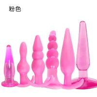 Tapón Anal de silicona impermeable para adultos, conjunto de combinación de productos para entrenamiento, palo masajeador, 6 piezas, divertido - details 1