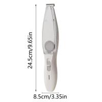 Con aspiradora, cortapelos para mascotas, 2 modos, afeitadora eléctrica impermeable para cortar el pelo de gatos con cepillo limpio, contenedor transparente - details 0