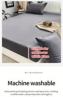 Juego de Ropa de Cama Clásica de Poliéster 3 Piezas: Sábana Ajustable, Fundas de Almohada Transpirables, Suaves para la Piel - details 7