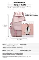 Viajero-Mochila Escolar para adolescentes, Niña, Niño, 14 pulgadas, Ordenador portátil, Viajes, Universidad, Trabajo - details 10