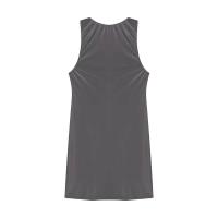 Mini calcetines sin mangas de color sólido con aceite brillante para mujer, vestido corto cansado, vestido elástico con cuello en U para fiesta - details 45