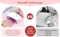 LULAA-minilámpara de secado de esmalte de uñas, herramienta de manicura profesional, equipo de salón, fototerapia, USB, hine - details 8