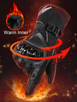 Guantes impermeables para motocicleta, manoplas cálidas para Invierno, Guantes impermeables para operación con pantalla táctil - details 4