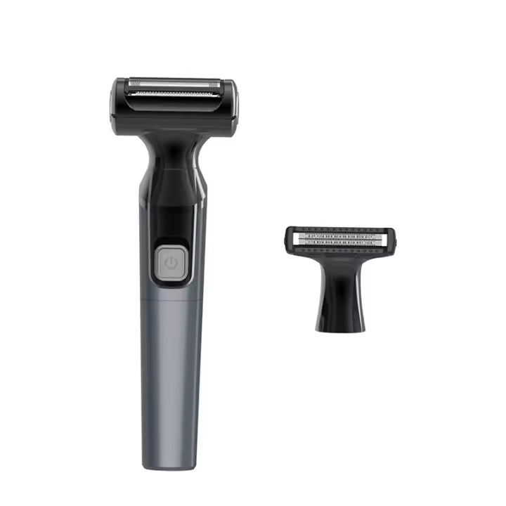 Electric Shaver for Men Women's Body Hair Trimmer Hair Removal Painless Female Shaver Battery Model Waterproof Portable Men's Electric Trimmer - 1