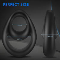 Anillo doble para alargar la eyaculación para hombres, juguete para parejas, producto para adultos, anillos para agrandar el pene, Sex Shop, nuevo - details 3