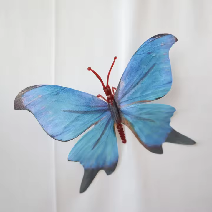 10 Uds. Nuevas Mini mariposas artificiales 3D coloridas DIY mariposas simuladas seda mariposas falsas pared de fondo - 1