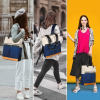 Mochila impermeable para hombre y mujer, bolsa de viaje con almohadilla de 15,6 pulgadas, impermeable, para ordenador portátil, color blanco, negro, azul, USB, plegable, escolar, Hik - details 17