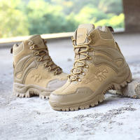 Botas de Combate de Alta Calidad Para Hombre Zapatos de Trabajo de Cuero Genuino Adecuados Para Senderismo Camping y Montañismo - details 20