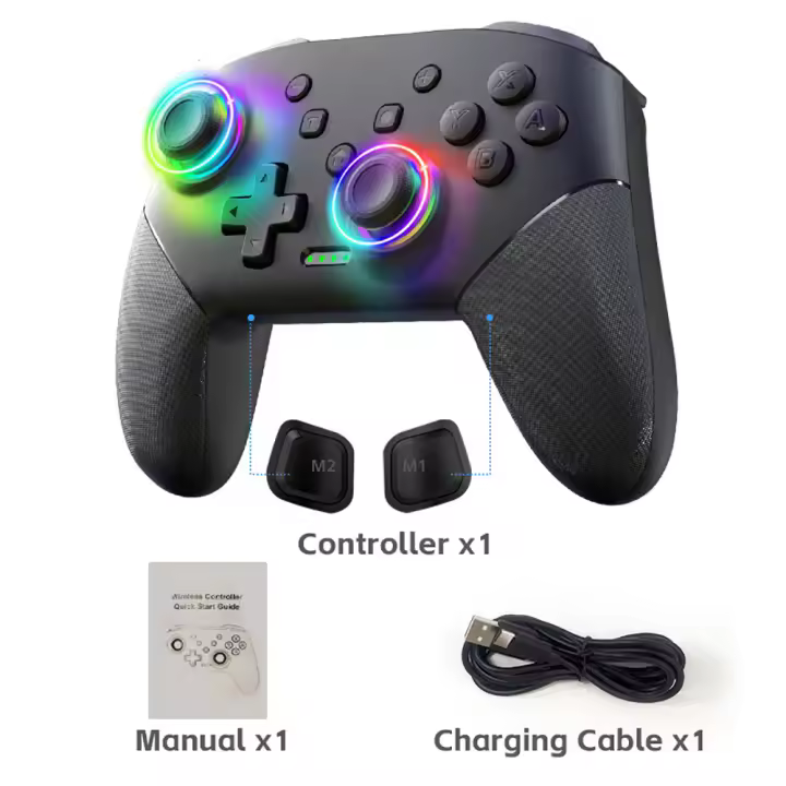 Mando inalámbrico para Switch OLED/Lite Pro, mando a distancia con batería de 1000Mah, función Turbo programable, Joystick - 1