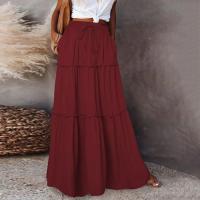 Falda Maxi con Volantes Vintage de los 90 Estilo Boho de Cintura Alta con Paneles Superpositos - details 3