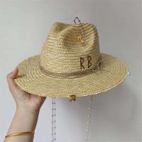 Cadena de perlas DIY corona cóncava nueva letra coreana playa hombres y mujeres sombrero punk color caramelo sol - details 2