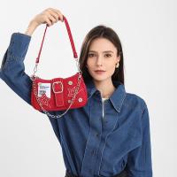 Bolsa de axilas de mezclilla estrella nueva tendencia de moda diseño de nicho bolsa de media luna bolso de lona bolsa de cadena - details 3