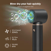 Secador de pelo todo en uno Cuidado del cabello de iones negativos para el hogar Secador de pelo Modelado de carrete recto Multifunción - details 4