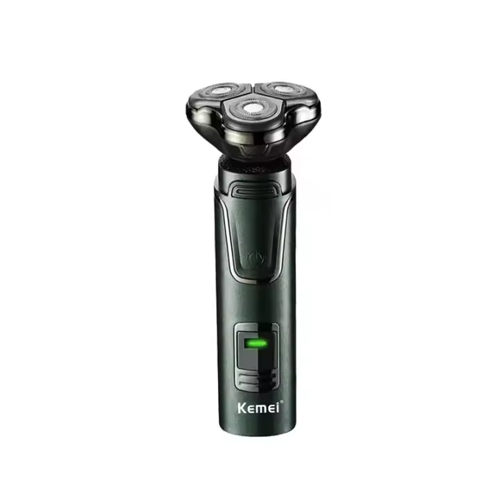 Kemei km-2808 Full Body Ipx7 Waterproof Multifunctional Three-blade Head Floating Detachable Electric Shaver - 1