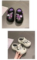 Sandalias nuevas DIY 2024, zuecos de dibujos animados, mules para mujer, plataforma de 7 cm, pantuflas de playa, con agujeros, zapatos de jardín para estudiantes y niñas - details 12