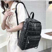Mochila De algodón espacial para mujer, bolso de hombro de hilo de diseñador de diamantes, bolso escolar de gran capacidad, nueva moda coreana - details 10