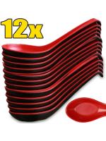 12/1PCS Mighty Porcelain Anti-Shock Spoon Japanese Rice Scoops Dumpling Porridge Soup Spoon Restaurant Kitchen Tableware Cutlery - details 2