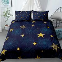 Conjunto de Cama de Estrellas Galaxia Cubierta de Edredón Suave para Niños y Niñas - details 17