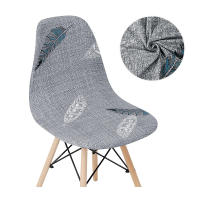Funda de silla de concha de Color sólido, fundas elásticas baratas para sillas con respaldo corto, fundas de asiento de comedor impresas para el hogar, Bar, Hotel, fiesta y banquete - details 17