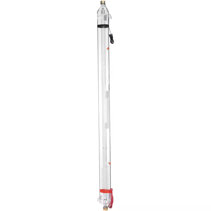 SucceBuy Tubo láser de CO2, cables precocidos de 10,000 horas, tubo cortador láser de vidrio de borosilicato de diámetro, con cabezal de metal, cables precocidos para corte por láser - 1