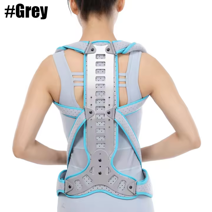 Soporte para la columna vertebral para hombres y mujeres, Corrector de postura para aliviar el dolor de cuello, hombros y espalda, alisador de soporte Lumbar - 1