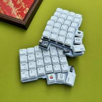 Silakka54 Teclado mecánico cableado con Wechsel caliente QMK/VIAL Control personalizado en blanco con teclas simples Ergonomía y control maestro RP2040 Accesorios para teclados de juegos - details 5