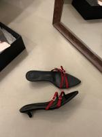 Zapatillas geniales de tacón bajo de moda de nicho para las nuevas zapatillas abiertas de tacón fino con tiras finas para mujer - details 6