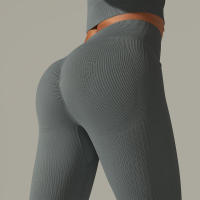 Leggings push-up sin costuras para mujer, pantalones elásticos de cintura alta para entrenamiento, correr, yoga, gimnasio - details 51