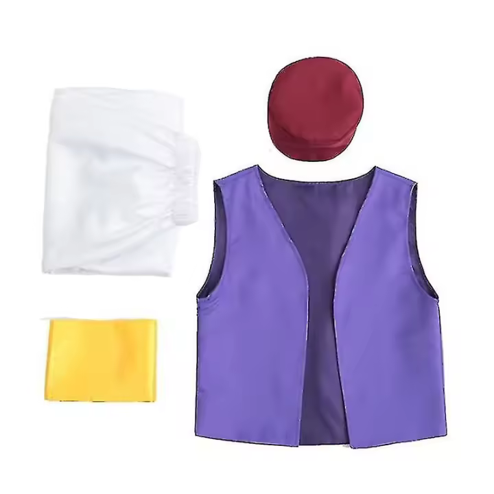 Halloween adulto fantasía mítico Príncipe Aladino mil y una noches Anime Cosplay disfraz completo, fiesta hombres Cos - 1