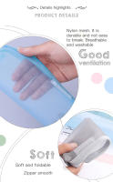 Estuche de nailon dedicado para estudiantes, bolsa de malla transparente para lápices, bolsa de gran capacidad, suministros escolares, papelería - details 4