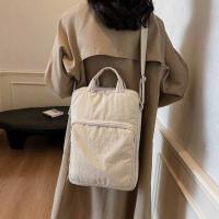 Bolso de nailon de gran capacidad para ordenador portátil, bolso de hombro, bolso cruzado, bolso de mano para documentos de oficina, bolso de mano con cremallera de Color sólido para ordenador - details 10