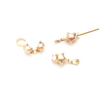 8x4MM 9x4MM 11x5MM Cierre de latón color oro de 18K con alambre y rosca para joyería, collares, pulseras, accesorios y fijaciones - details 19