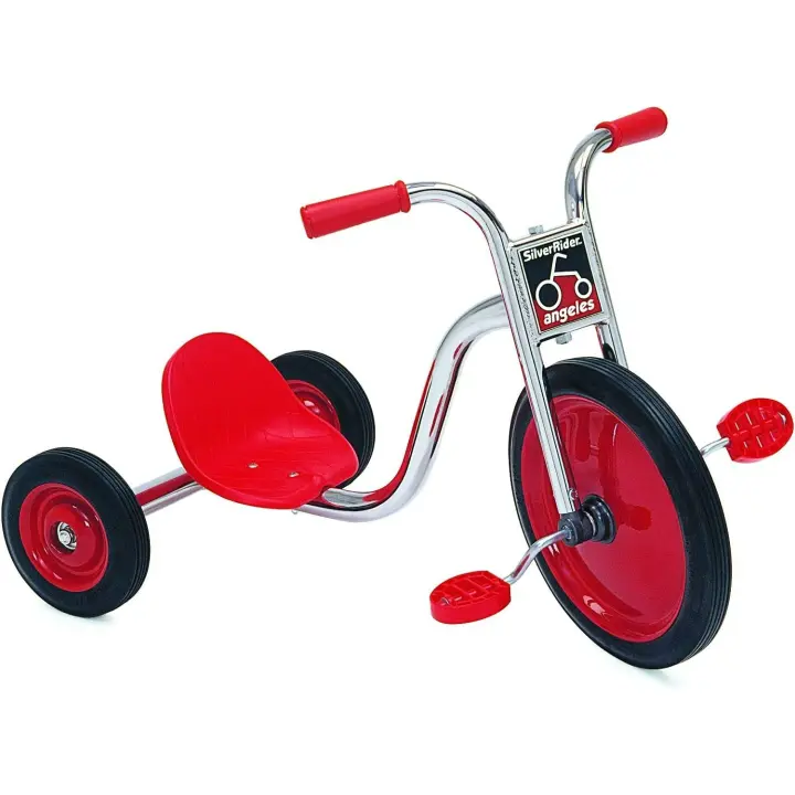 14” Big Front 3 Wheel Toddler Trike Bike for Kids Ages 4-6, Preschool, Red/ Black - 1