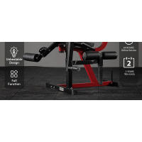 GMWD y Curl Special hine para parte inferior del cuerpo, Banco de ejercicios ajustable con carga de placas, Extensión giratoria de piernas para muslos, Gimnasio en casa - details 1