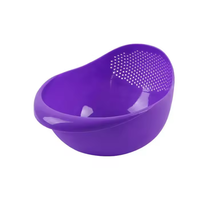 Colador de Arroz de Plástico Escurridor de Cocina con Asas Herramienta de Cocina para Lavar Verduras - 1
