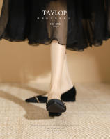 Nuevo estilo elegante de celebridad, cadena dorada, zapatos individuales de tacón bajo, zapatos individuales casuales - details 2