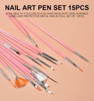 Set de Pinceles de Arte para Uñas KADS 15PCS Manicura Pedicura Diseño Suave con Cerdas de Nylon Adecuado para Pinturas Finas y Dibujos Líneas - details 0