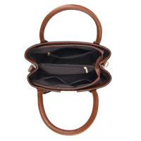 SOMY Bolsos Retro de Color sólido para mujer, elegante bolso cruzado de cuero PU, monederos de oficina y trabajo de moda - details 4