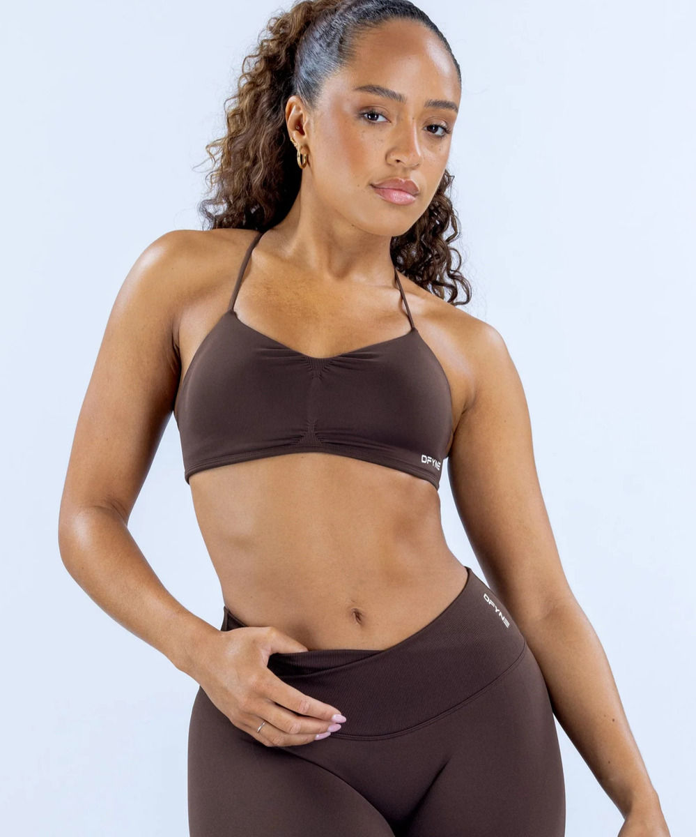 Sujetador Deportivo Dfyne Vision con Espalda Cruzada, Licra Ajustada, Sin Costuras, para Yoga