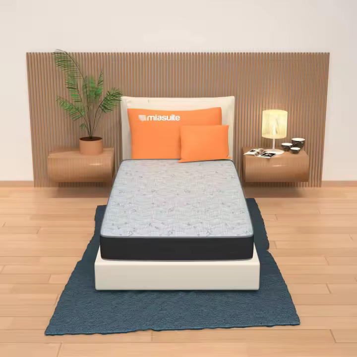 75x190x13 cm - modelo Summit - Colchón ortopédico, Waterfoam, para cama plegable, Transpirable, Antiácaros - 1