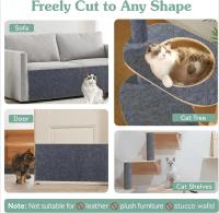Cartón autoadhesivo para gatos, protector de sofá con rascador y alfombrilla antiarañazos, accesorios duraderos para muebles para gatos - details 4