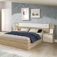 Modelo Alaya, Acabado en Blanco Artik y Roble Canadiense, Medidas - details 2