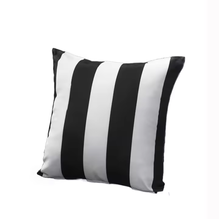 Funda de cojín impermeable colorida para exteriores, funda de almohada duradera a rayas, funda de almohada moderna para jardín - 1