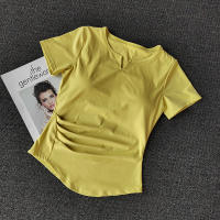 Camiseta Deportiva de Manga Corta Camiseta de Entrenamiento Ajustada con Almohadillas - details 10